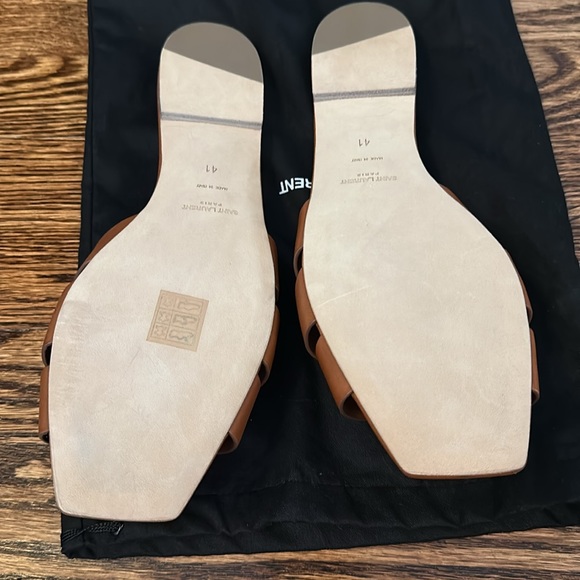 COPY - Saint Laurent size 11 Tribute Nu Pieds Slide Sandal - Picture 3 of 3